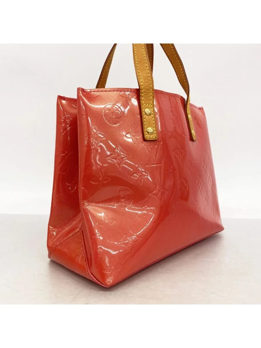 Louis Vuitton Handbag Vernis Reed PM Framboise